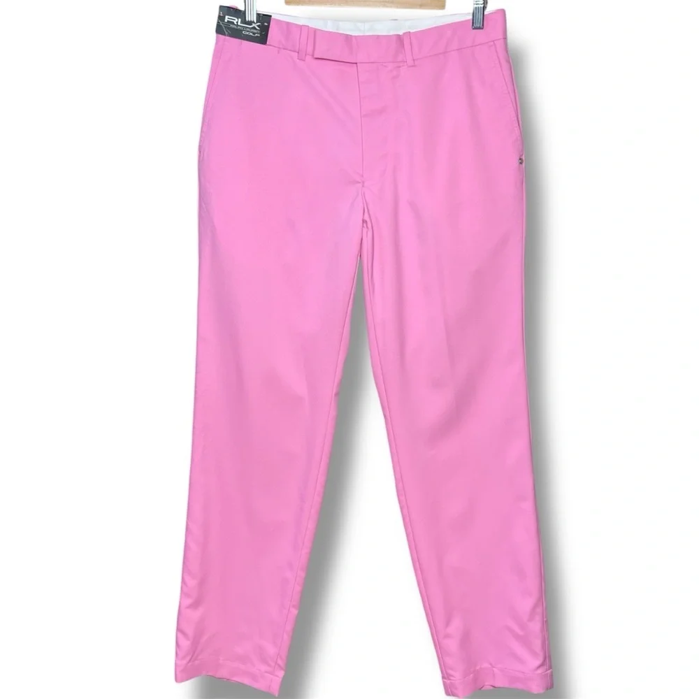 RLX Ralph Lauren Golf Pants Stretch Performance Athletic Men’s‎ 32x32 NWT-Pink